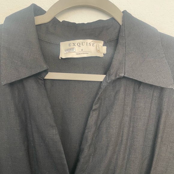 Anthropologie Exquise Black Tobie Jumpsuit | Minimalist | size medium - Picture 7 of 7